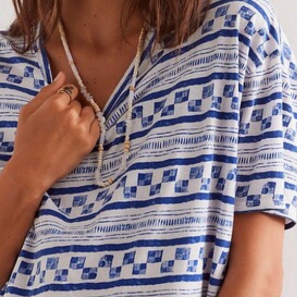 NWOT We The Free Nina Stripe Tee - Picture 3 of 4